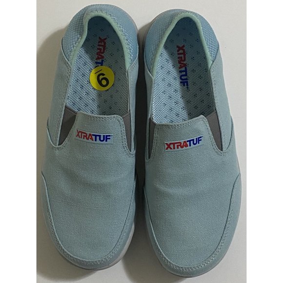 XTRATUF Women's Light Blue Sheng Fu Slip Resistant Deck Shoes Size 9 USA - Picture 2 of 8